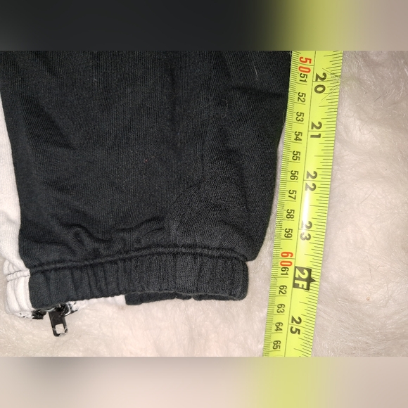 Black and White PINK Sweatpants - Picture 2 of 6